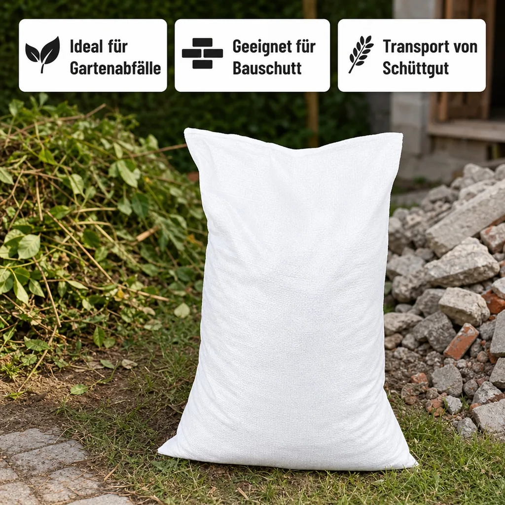 Gewebesack 65x115cm, PP Sack, Schüttgutsack, reißfest