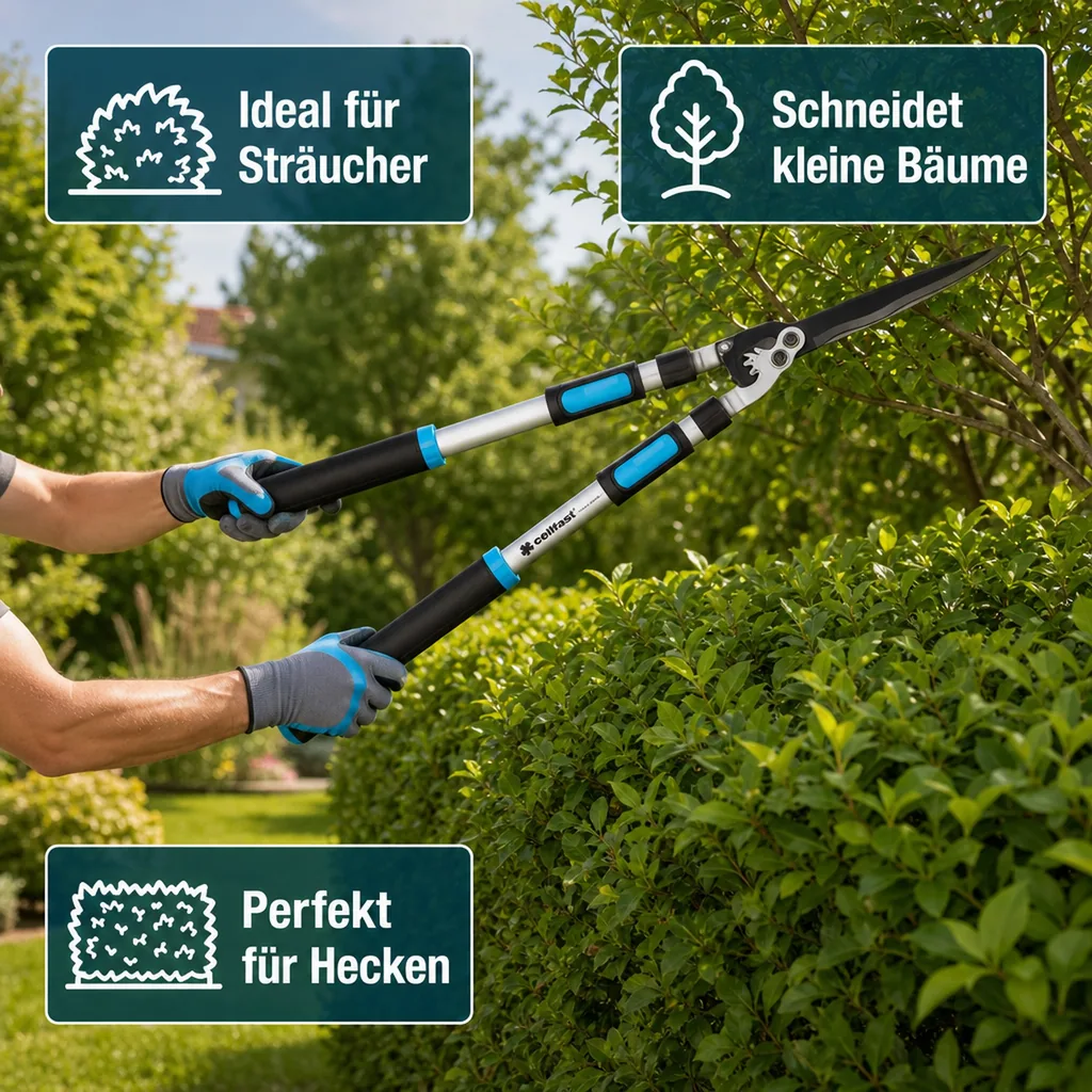 Teleskop Heckenschere IDEAL