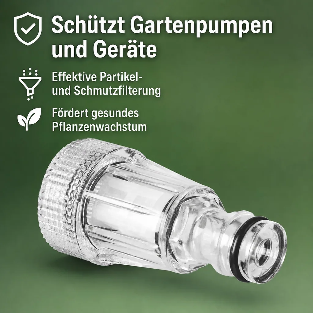 Wasserfilter 3 4 Zoll, Garten Wasserfilter, Filter für Gartenbewässerung