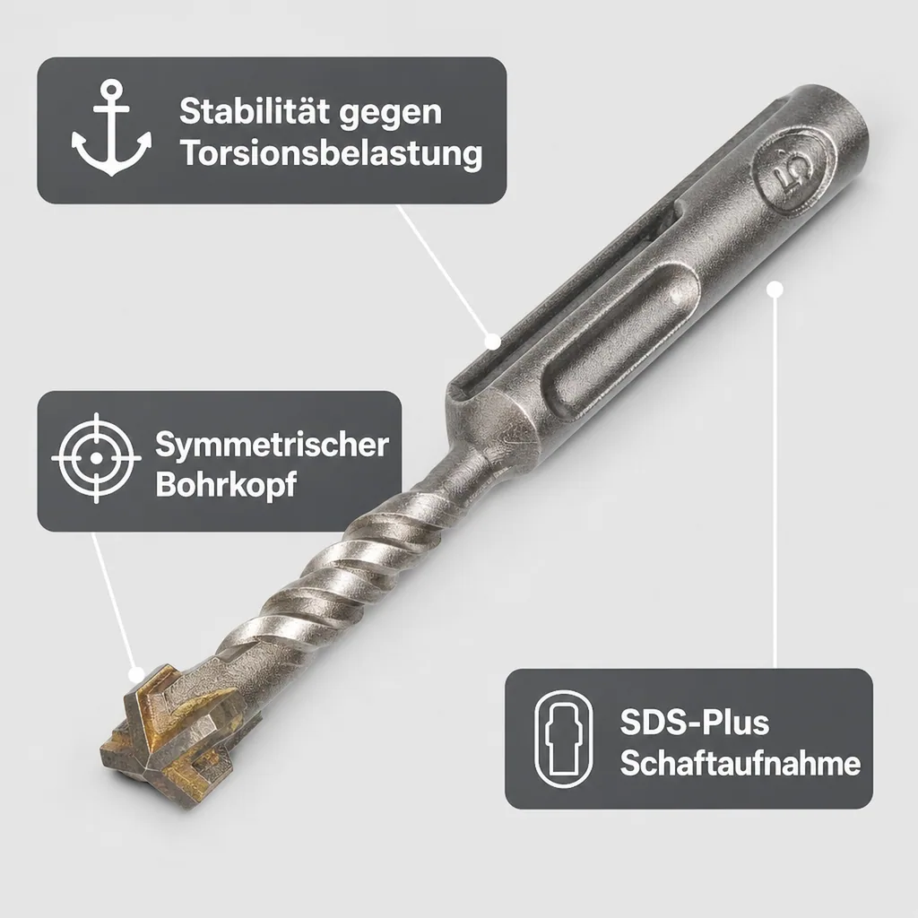 SDS Bohrer 7mm, Hammerbohrer SDS Plus, Betonbohrer, Steinbohrer
