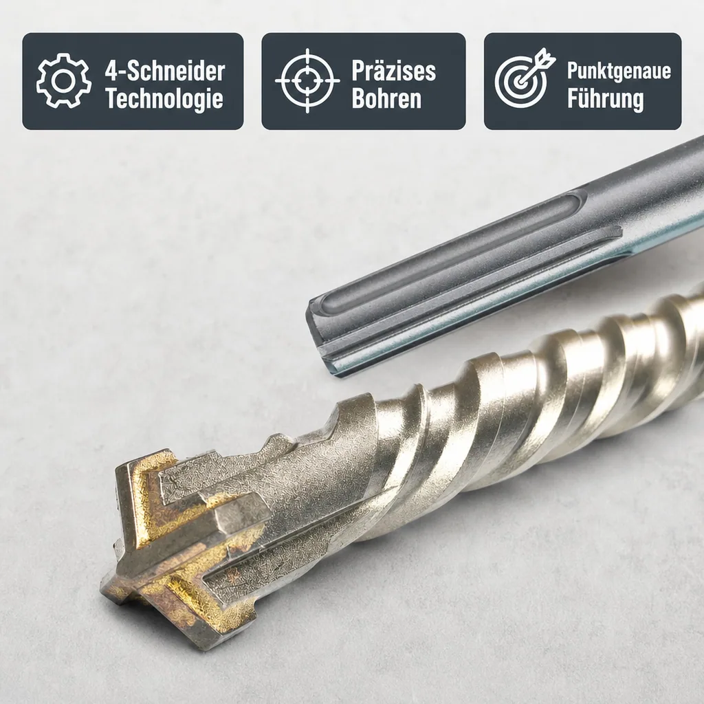 Hammerbohrer für SDS-MAX 4-Schneider Ø 30,0mm x 600mm Länge