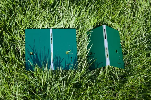 Alu/Zink Ecke für Rasenkanten Metall 13.5cm  | Rasenkanten | Beeteinfassung | Beetumrandung | Beetbegrenzungen, Color-GS: braun