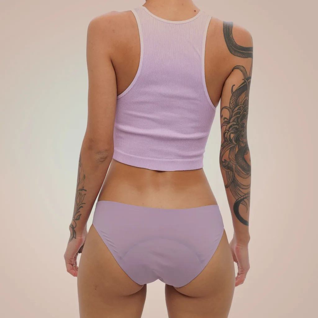 Weekiss Seamless Periodenunterwäsche, Menstruationsunterwäsche, Periodenslip, Größe: XXL (44); Mengen-Rabatte: ohne; Farbe Weekiss: Hellviolett