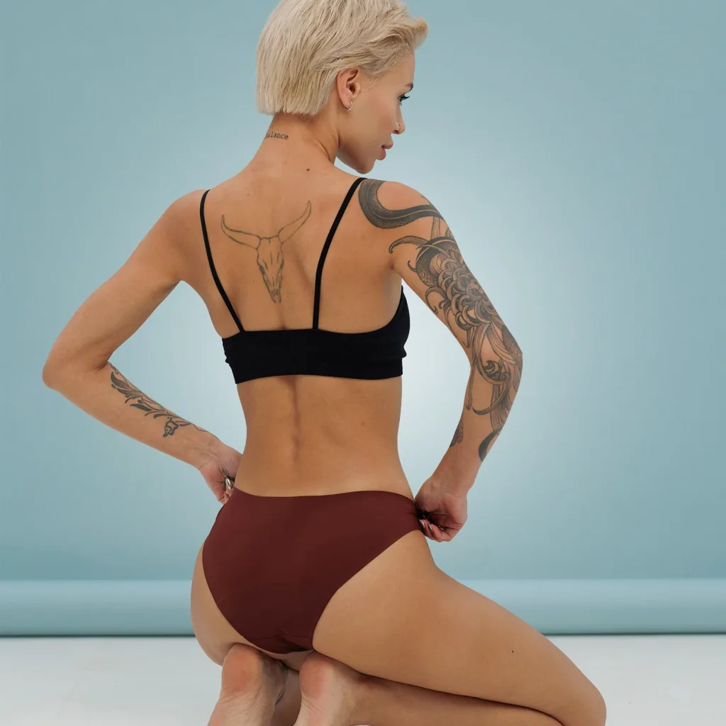 Weekiss Seamless Periodenunterwäsche, Menstruationsunterwäsche, Periodenslip, Größe: XXL (44); Mengen-Rabatte: ohne; Farbe Weekiss: Rot