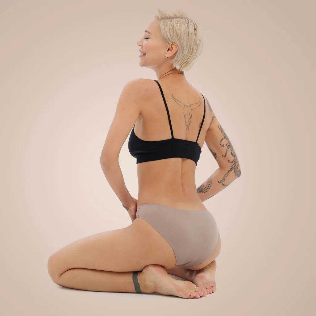 Weekiss Seamless Periodenunterwäsche, Menstruationsunterwäsche, Periodenslip, Größe: XL (42); Mengen-Rabatte: ohne; Farbe Weekiss: Beige