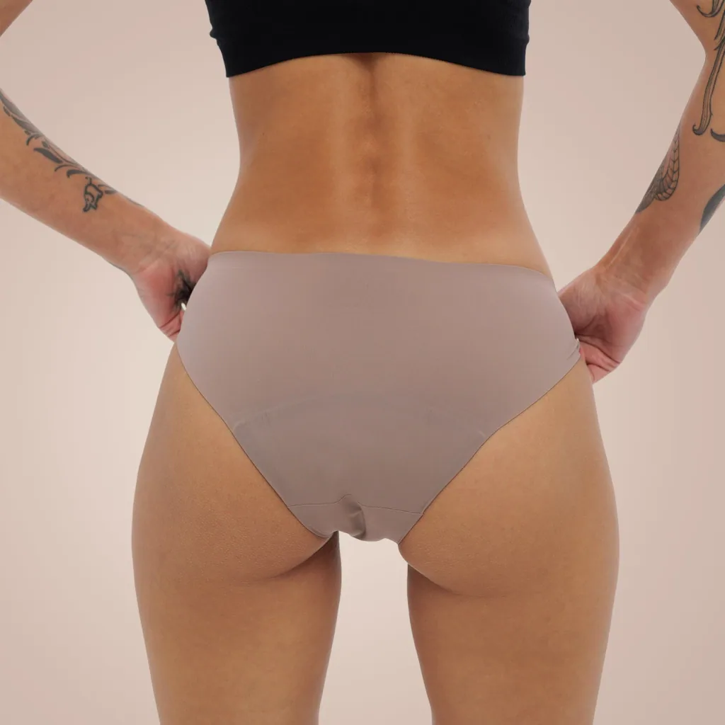 Weekiss Seamless Periodenunterwäsche, Menstruationsunterwäsche, Periodenslip, Größe: XL (42); Mengen-Rabatte: ohne; Farbe Weekiss: Beige