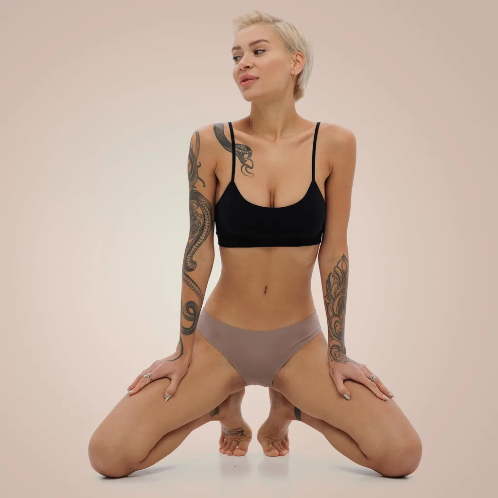 Weekiss Seamless Periodenunterwäsche, Menstruationsunterwäsche, Periodenslip, Größe: XL (42); Mengen-Rabatte: ohne; Farbe Weekiss: Beige
