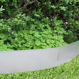 Rasenkanten Metall Alu/Zink 100 cm x 14 cm | Beeteinfassung | Beetumrandung | Beetbegrenzungen