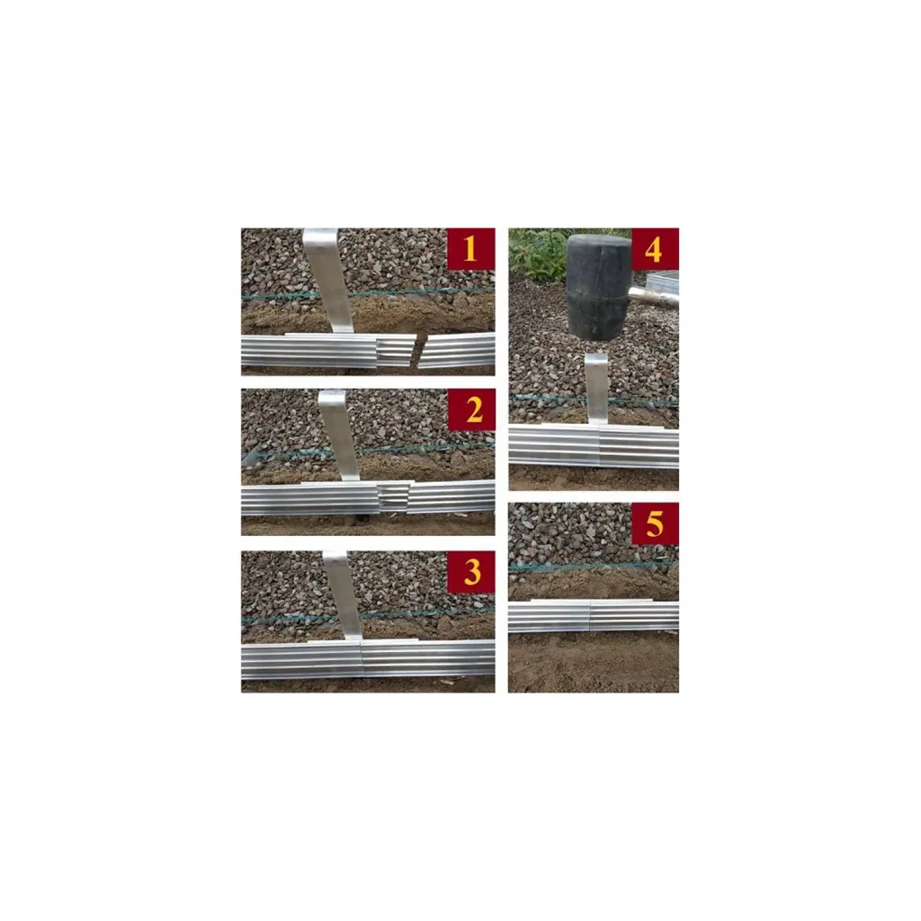 Erdanker Set für Green Universe Rasenkante 14cm Höhe | Bodenanker | Erdnägel