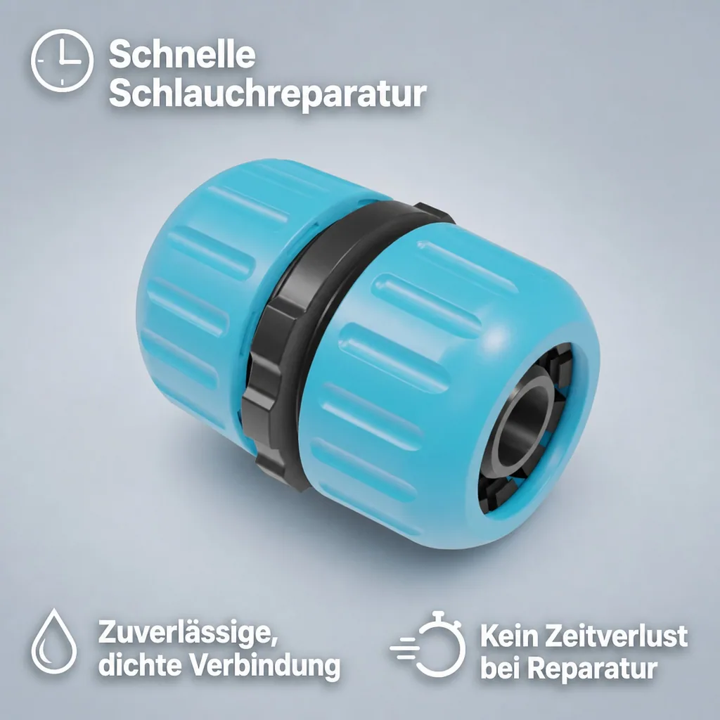Schlauchverbinder 1/2 Zoll, Schlauchreparatur, Verbinder Schlauch
