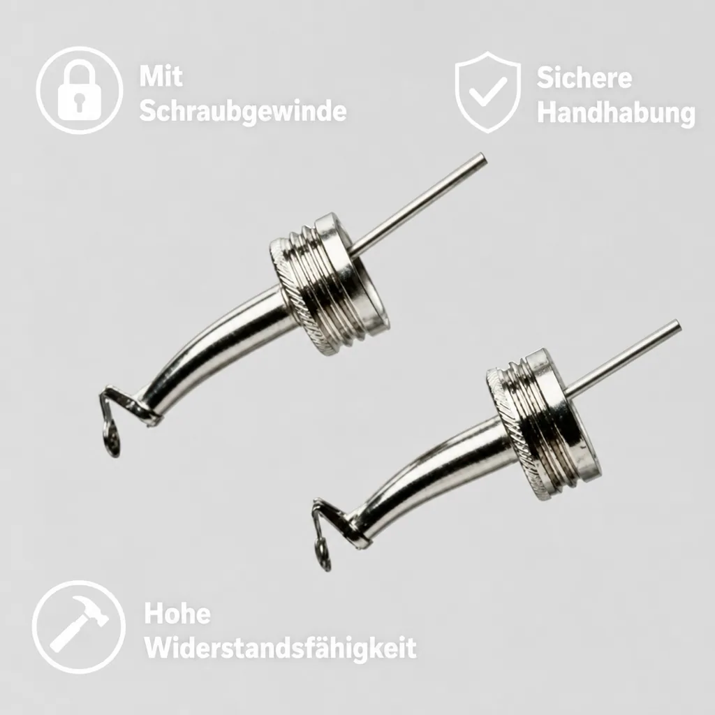 Professioneller Ausgießer, Metall - 28mm & 31,5mm Gewinde, Robust & Leicht zu Reinigen, Gewindegrößen: 31.5 mm