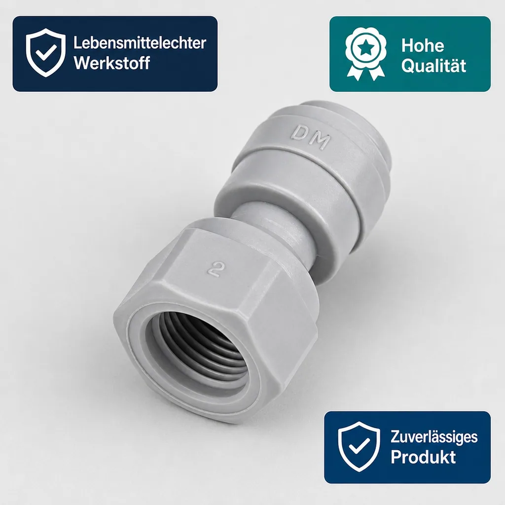 Aufschraubverbinder, 5/16" Steckverbinder mit Innengewinde UNS Gewinde
