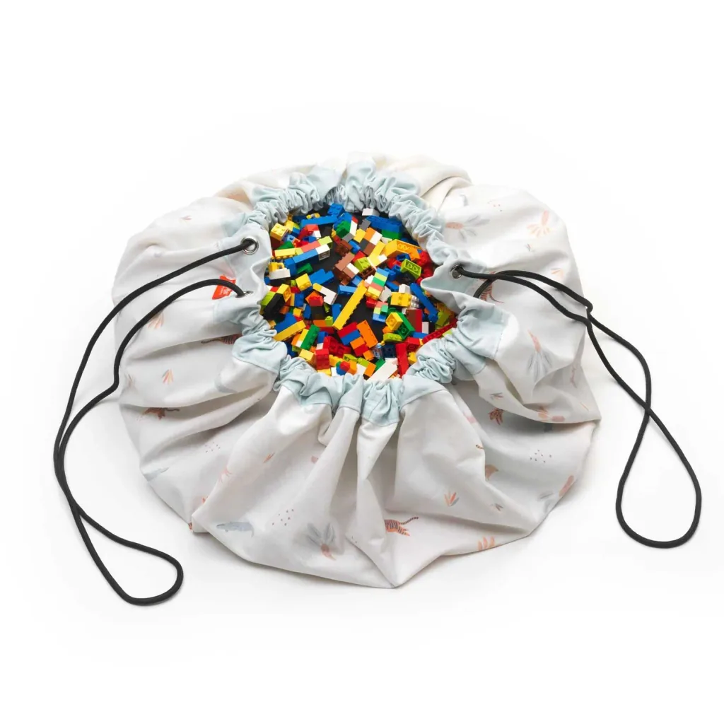 Play&Go Spielzeugsack, Spielzeugkorb, Spielzeug aufbewahrungstasche, Farbe: Dschungel