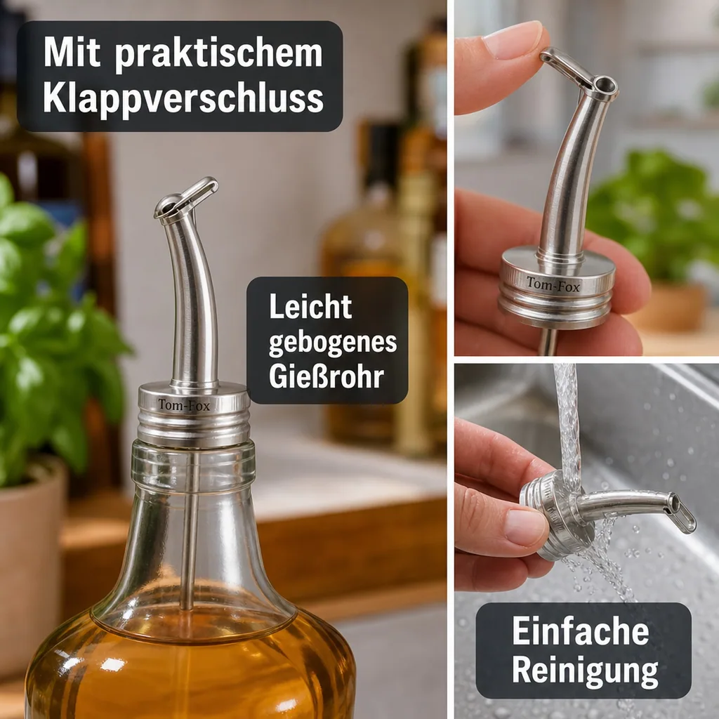 Flaschenausgießer, Ausgießer für flaschen - Tom-Fox, Ø 28,0 mm
