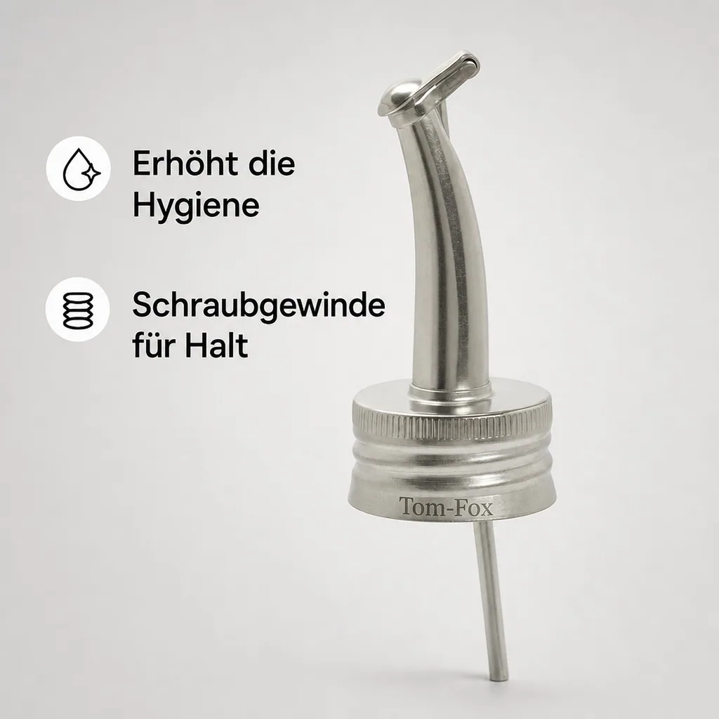Flaschenausgießer, Ausgießer für flaschen - Tom-Fox, Ø 28,0 mm