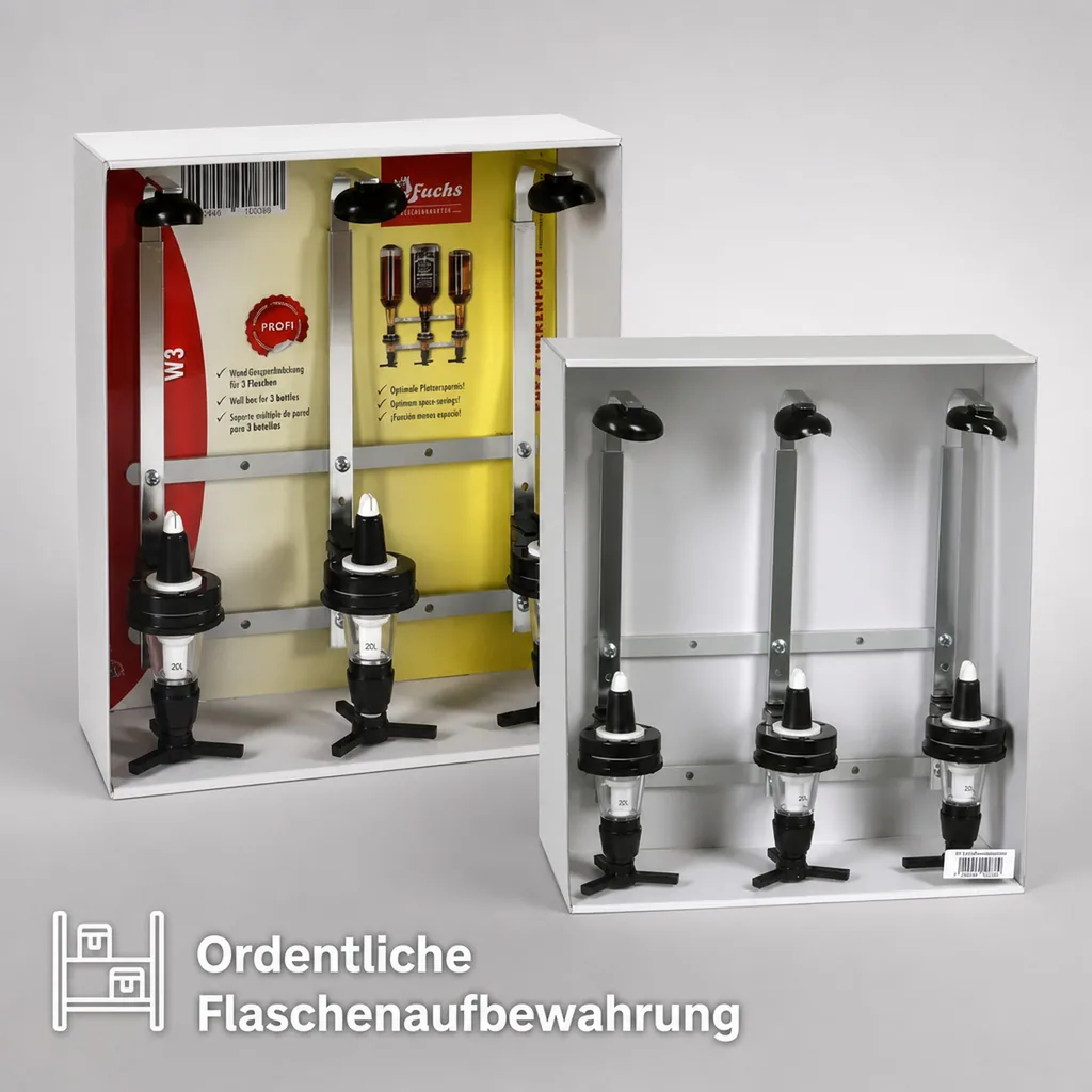 Flaschenhalterung - W3, für 3 Flaschen