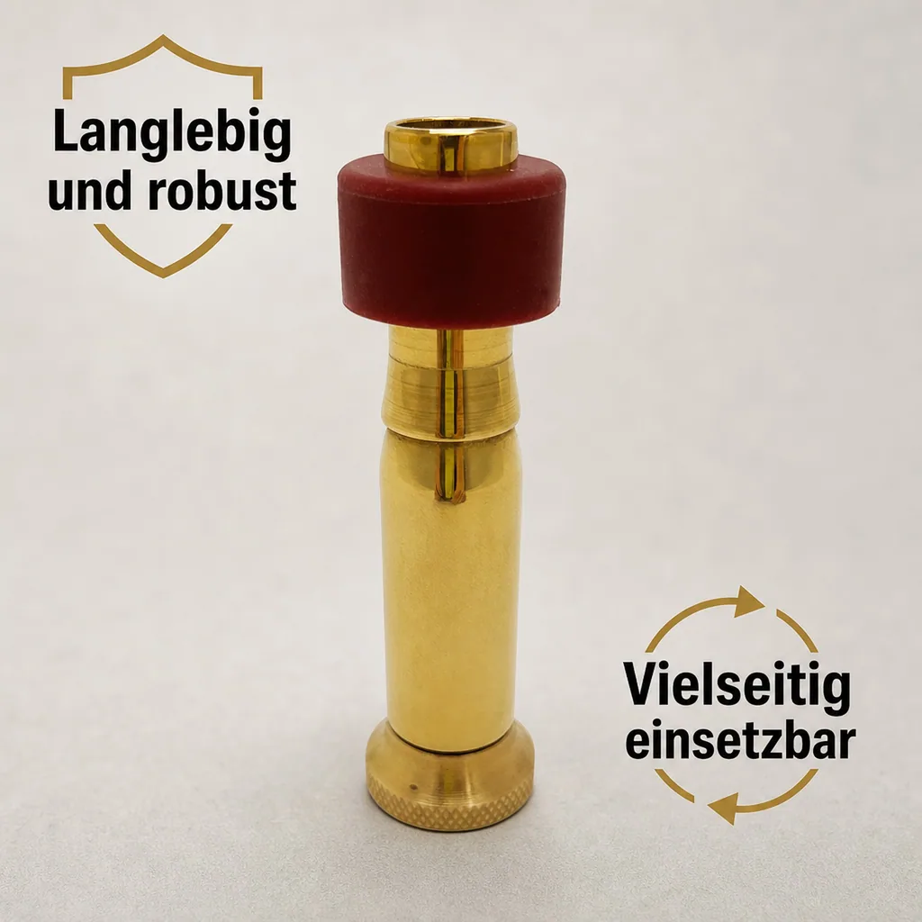 Bierfasslüfter, Lüfter aus Messing mit Dichtung für Fässer mit Spundloch