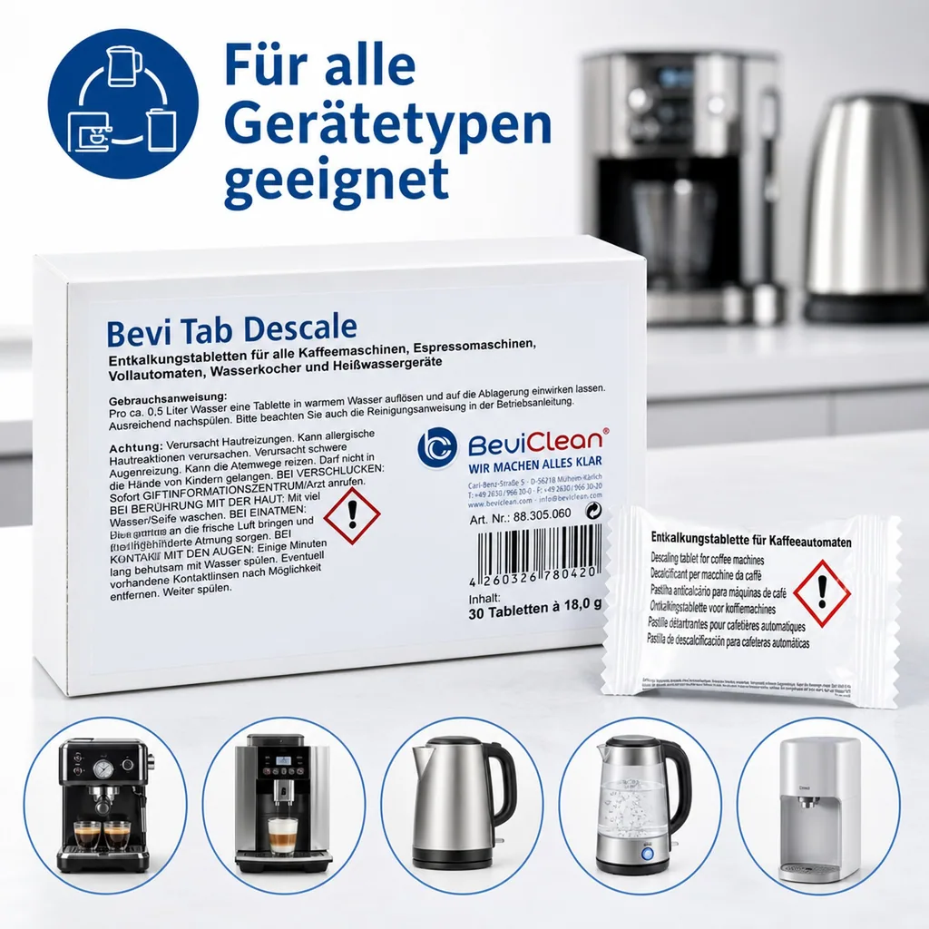 Reinigungsmittel, Entkalker, Entkalkungstabletten - Bevi TAB Descale