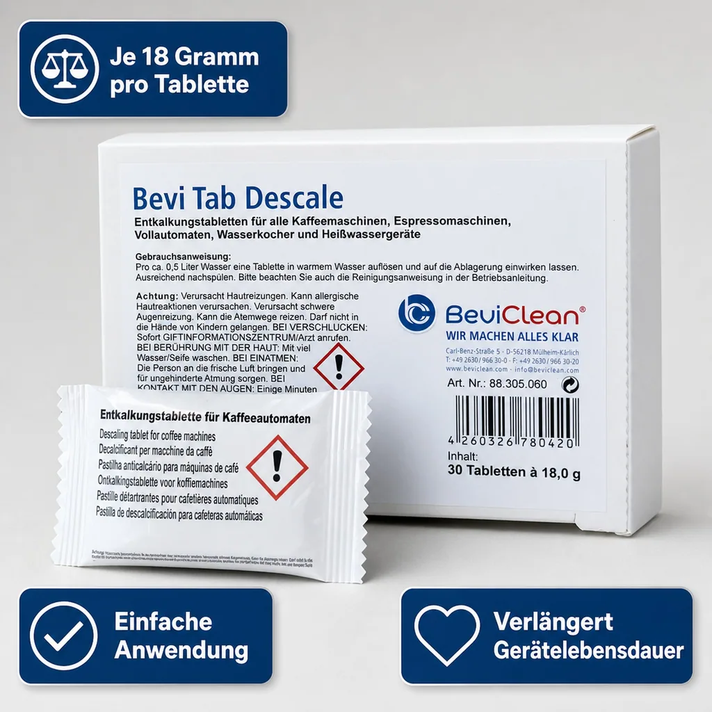 Reinigungsmittel, Entkalker, Entkalkungstabletten - Bevi TAB Descale