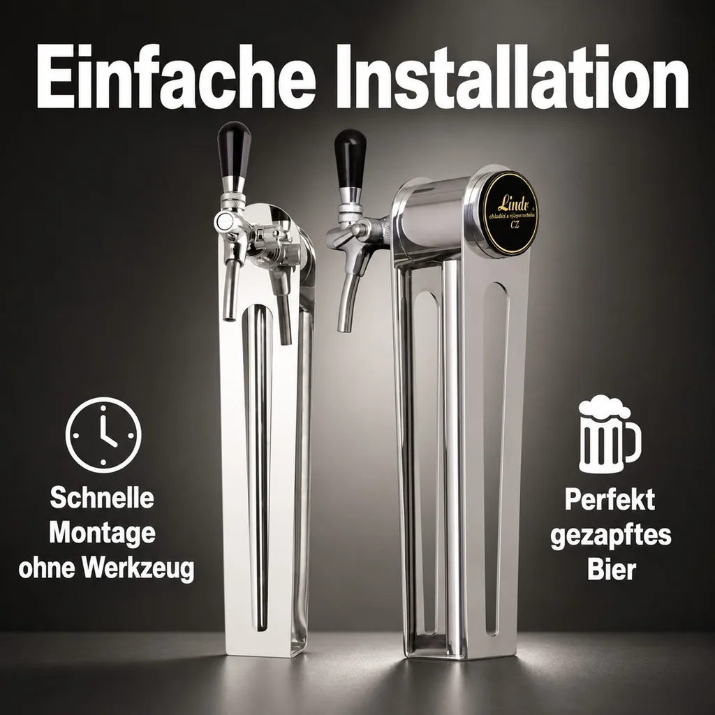 Schanksäule, Bierzapfsäule Modell Naked One, 1-leitig