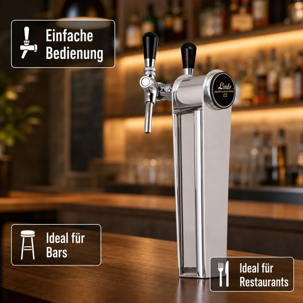 Schanksäule, Bierzapfsäule - Modell Naked, 1-leitig