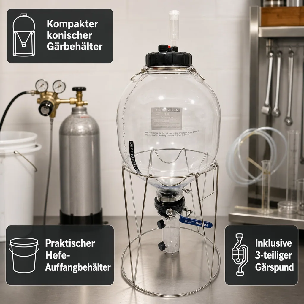 Starterpaket - FermZilla mit Gärbehälter, Gärflasche 27L, Tri-Conical Gen3