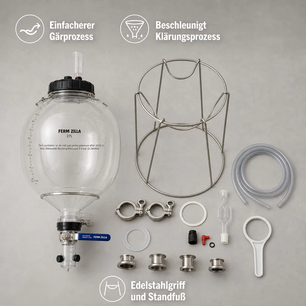 Starterpaket - FermZilla mit Gärbehälter, Gärflasche 27L, Tri-Conical Gen3