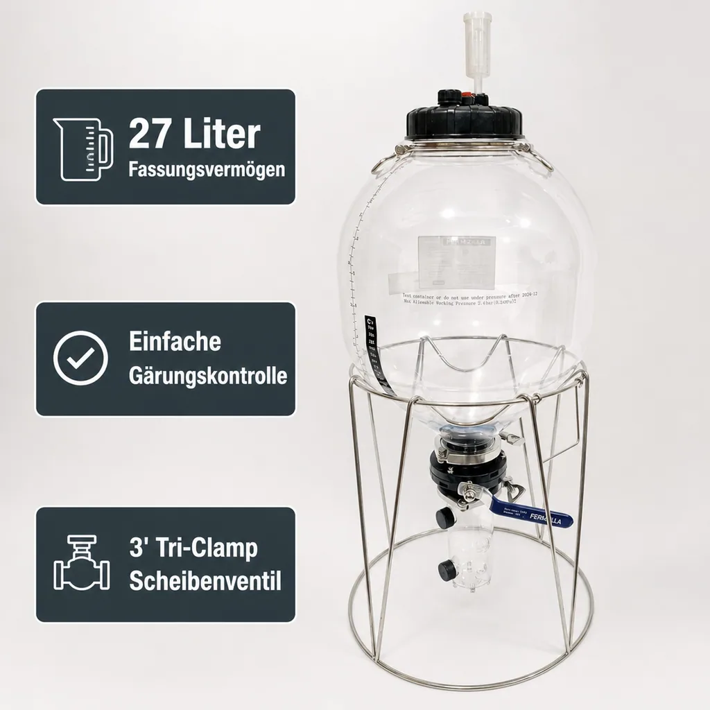 Starterpaket - FermZilla mit Gärbehälter, Gärflasche 27L, Tri-Conical Gen3