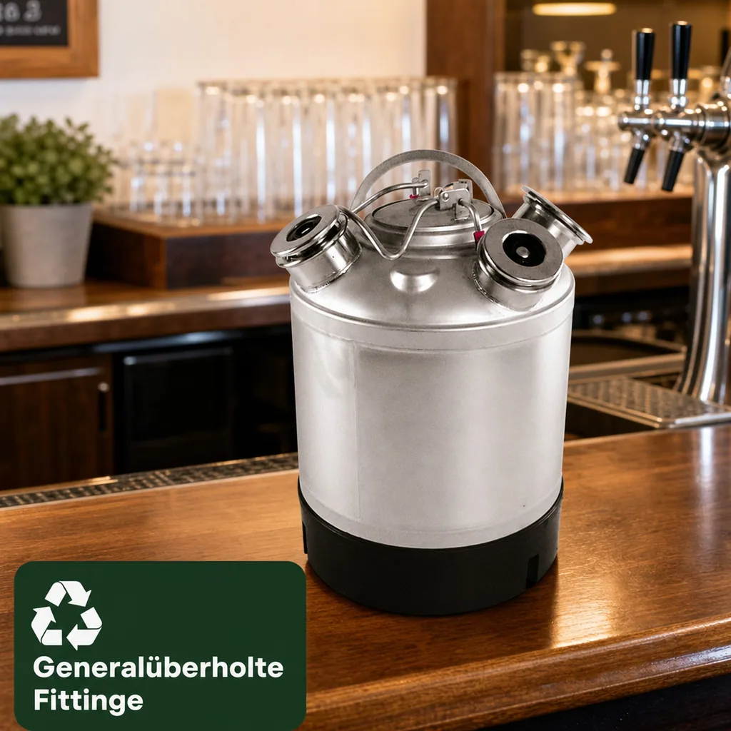 Reinigungsbehälter für 3 Fittinge, Edelstahl, Fittinge austauschbar, ohne Fittinge