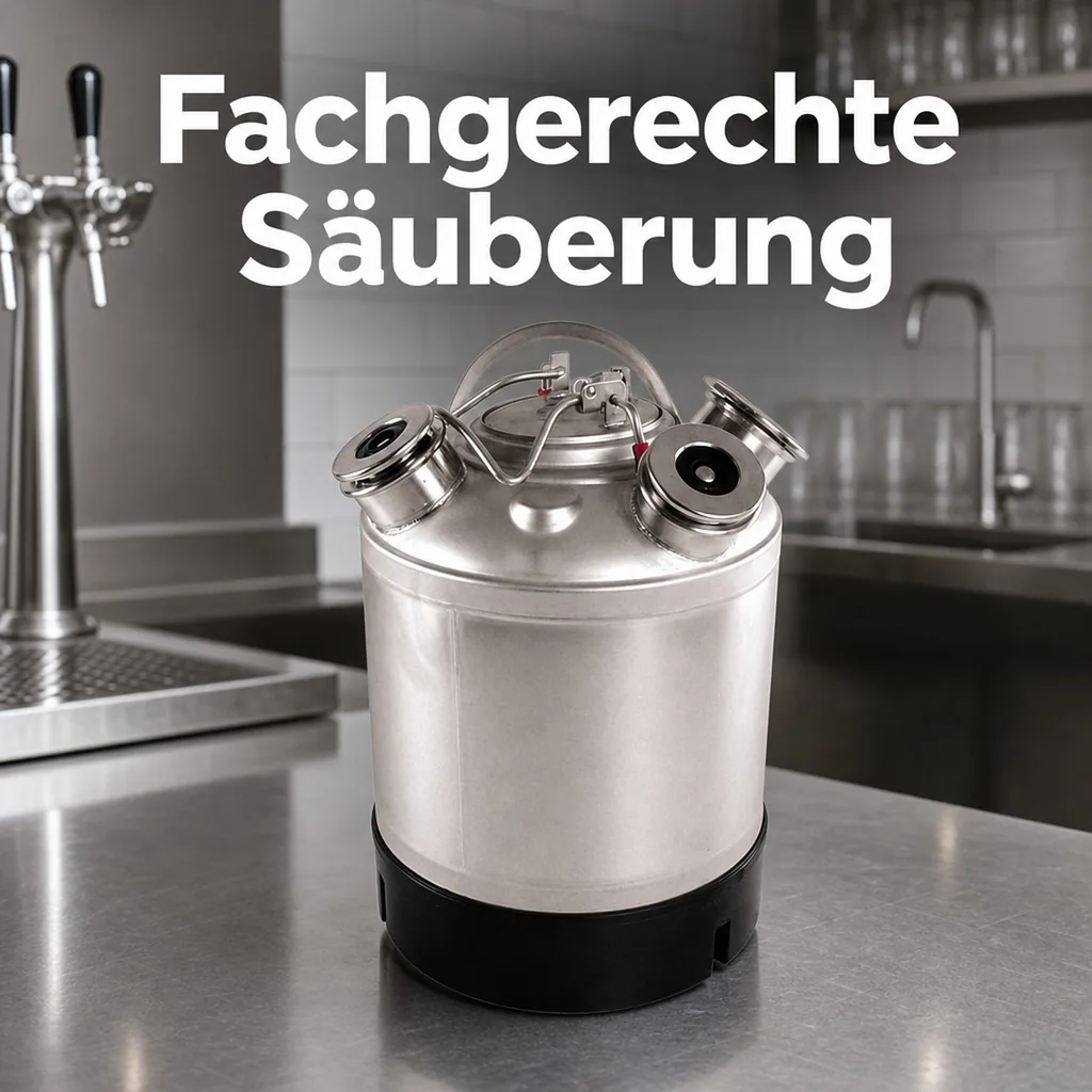 Reinigungsbehälter Edelstahl für 4 Fittinge - Fittinge austauschbar (ohne Fittinge)