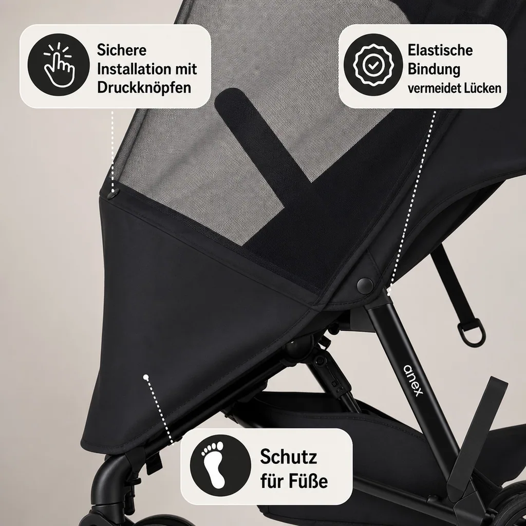 Anex Moskitonetz für Air-Z, Schwarz