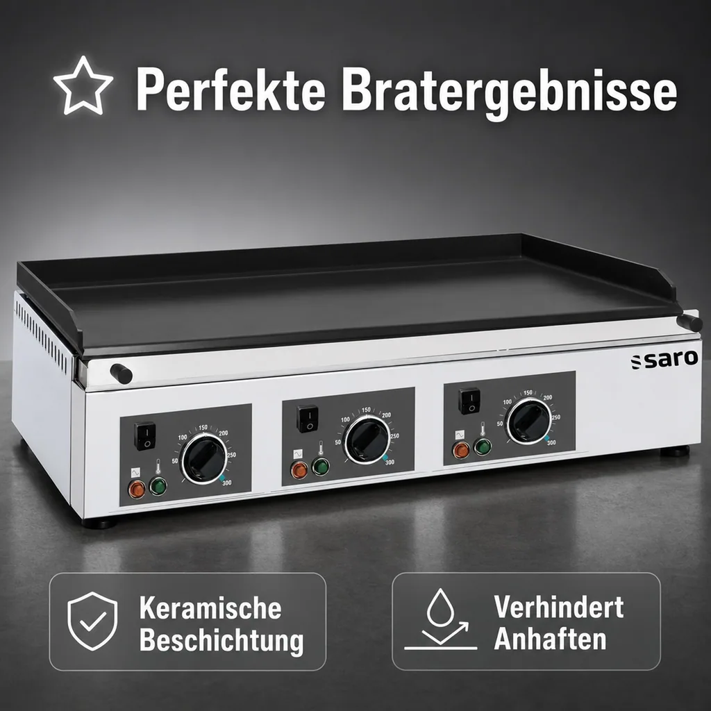 Saro Griddleplatte, Bratplatte - GPK 800, elektro