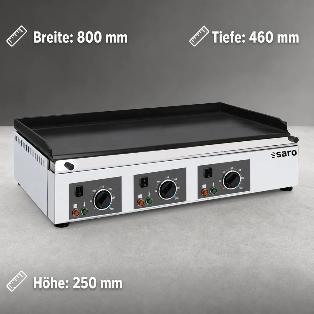 Saro Griddleplatte, Bratplatte - GPK 800, elektro