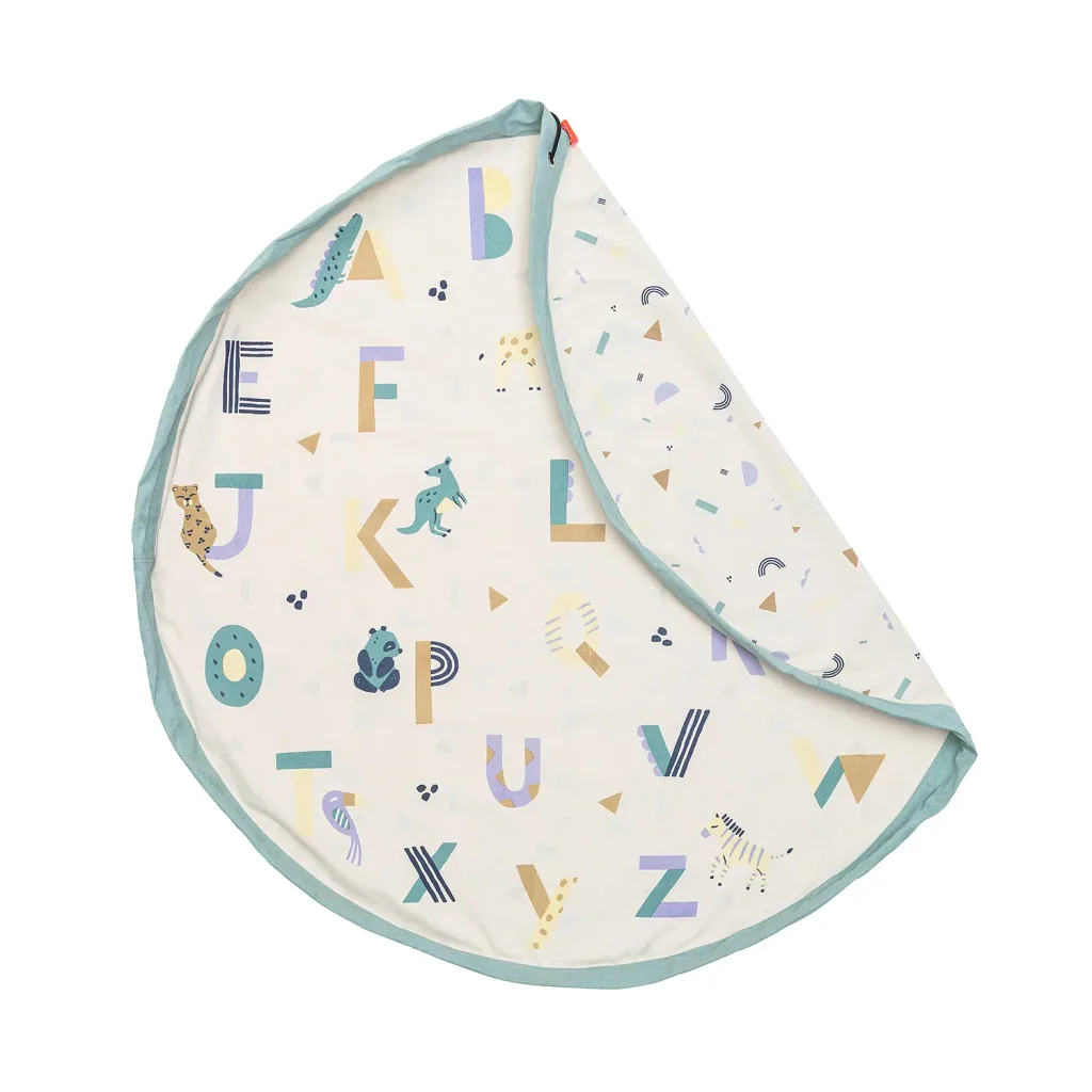Play&Go Spielzeugsack, Spielzeugkorb, Spielzeug aufbewahrungstasche, Farbe: Tieralphabet