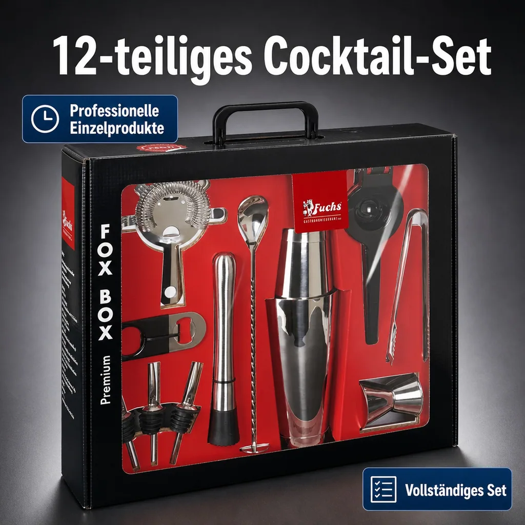 Cocktail-Set - Fox Box, 12tlg.