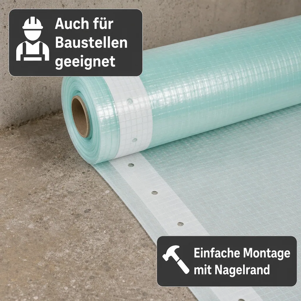 Gitterfolie, Gewächshausfolie, 2 Breite x 22 Meter
