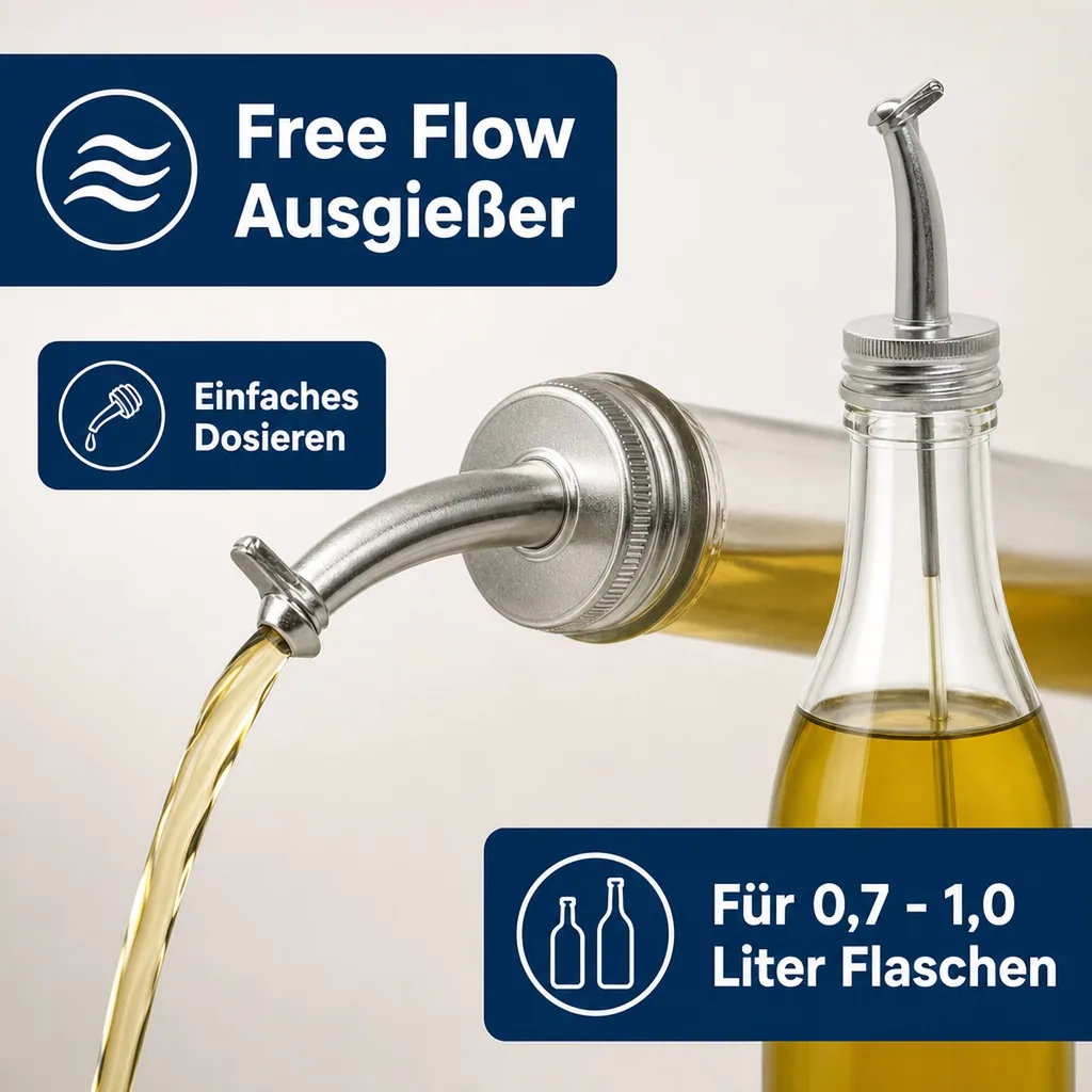 Flaschenausgießer, Ausgießer für flaschen - Tom-Fox, Ø 31,5 mm