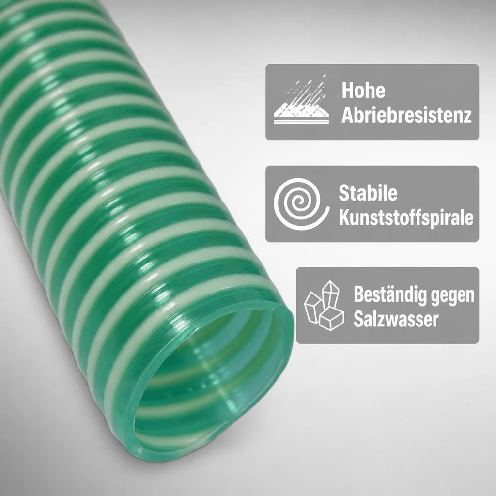 Druckschlauch 25mm, Saug Druckschlauch, 3 Meter, Pool, Teich, Industrie