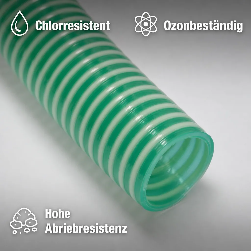 Druckschlauch 25mm, Saug Druckschlauch 1 Zoll, 10m, Pool, Teich