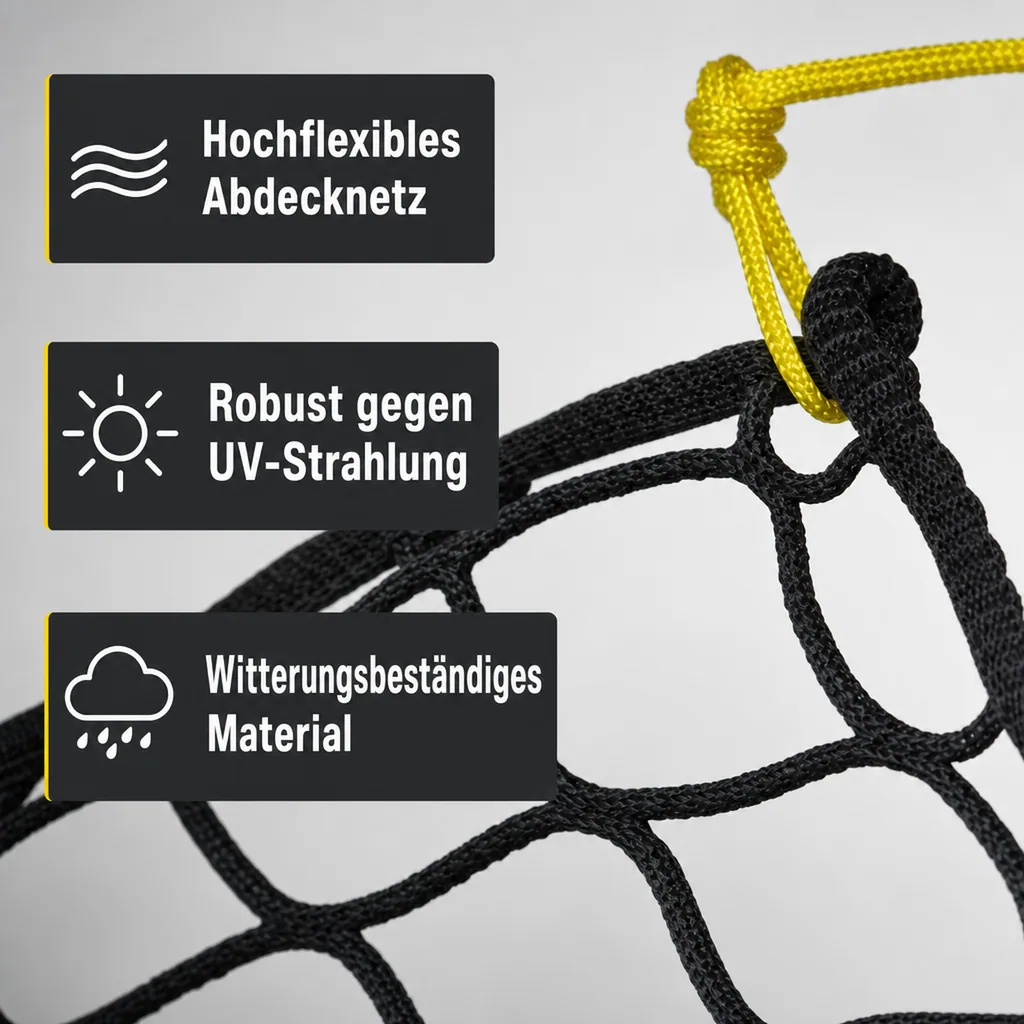 Abdecknetz knotenlos ohne Expanderseil 1,70 m x 2,50 m