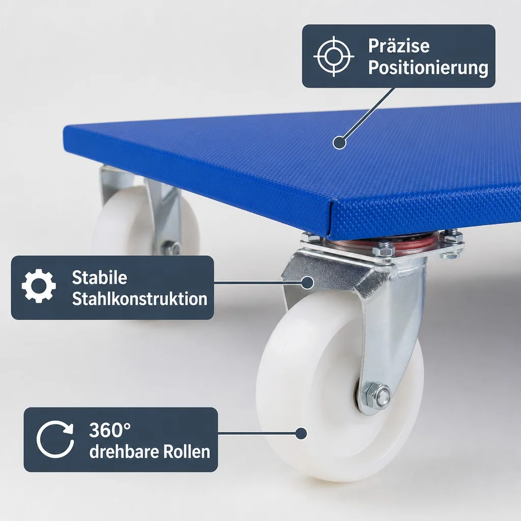 Möbelroller 500 kg, Schwerlast, Transportroller Möbel