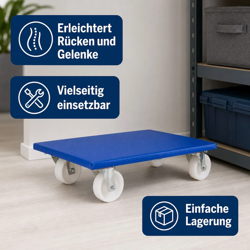 Möbelroller 500 kg, Schwerlast, Transportroller Möbel