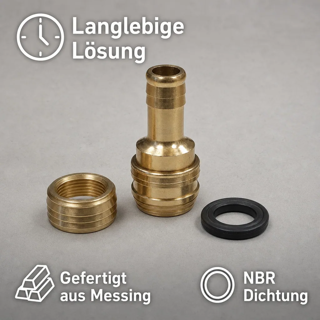 Druckluftkupplung, Kupplungsdose 13mm, Schnellkupplung, Einhandkupplung