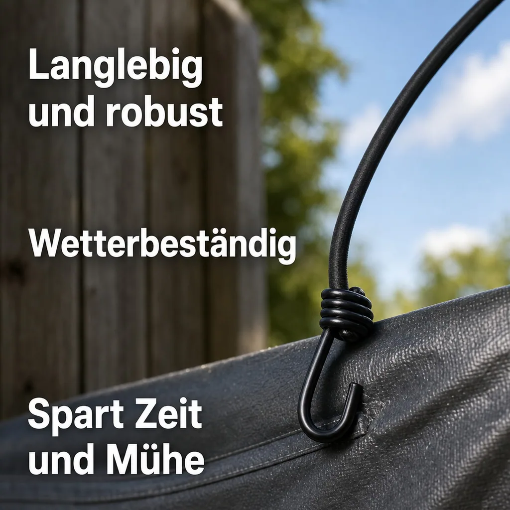 Expanderhaken Set, 25 Stück, 25cm, Planenbefestigung
