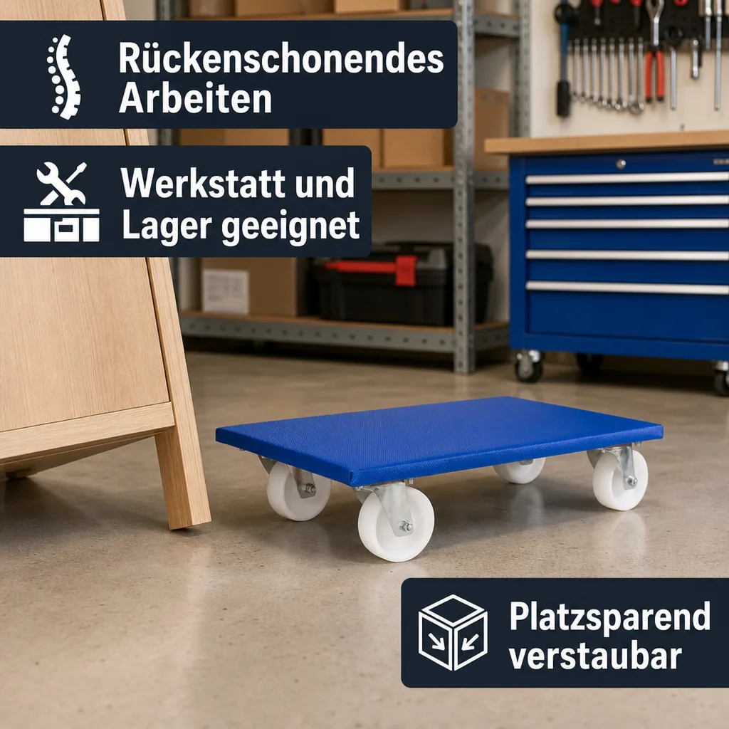 Möbelroller 500kg, Transportroller, Schwerlast, Lenkrollen