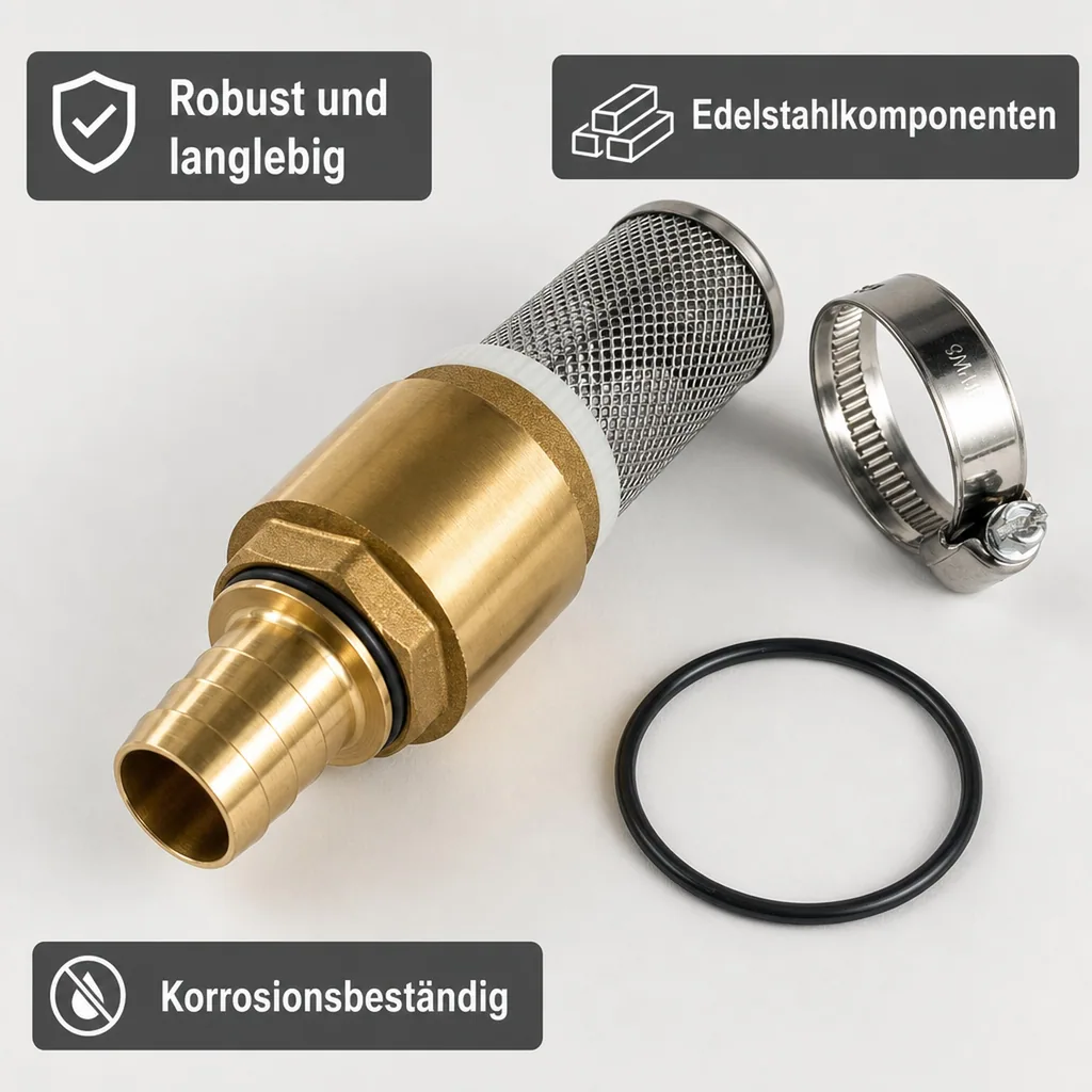 Schwimmende Entnahme, Schwimmender Ansaugfilter, Edelstahl Filter
