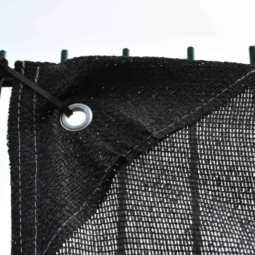 schwarzes Bauzaunnetz 1,80m x 3,45m