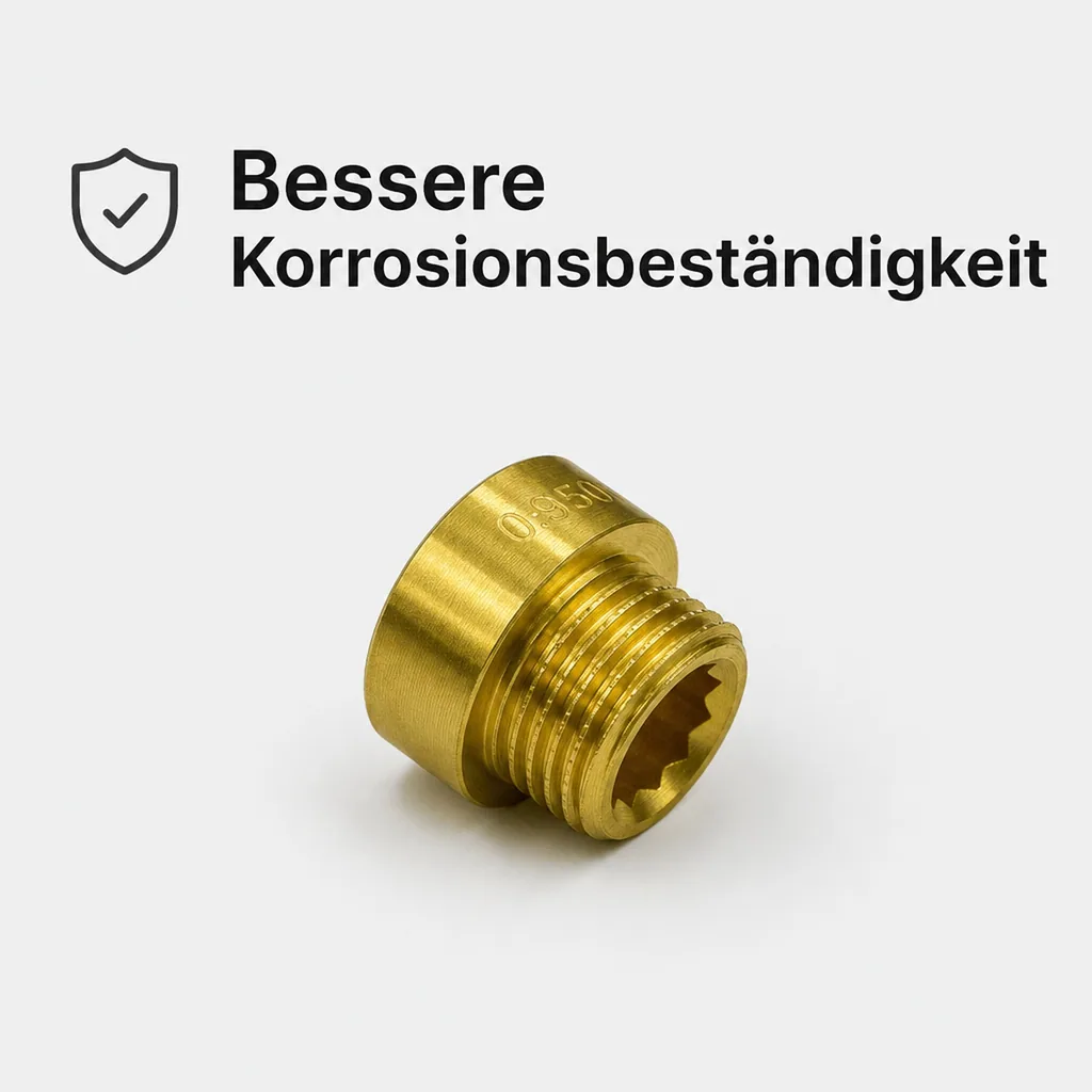 Messingfitting, Hahnverlängerung, Gewindefitting Messing, 1/2 Zoll Fitting
