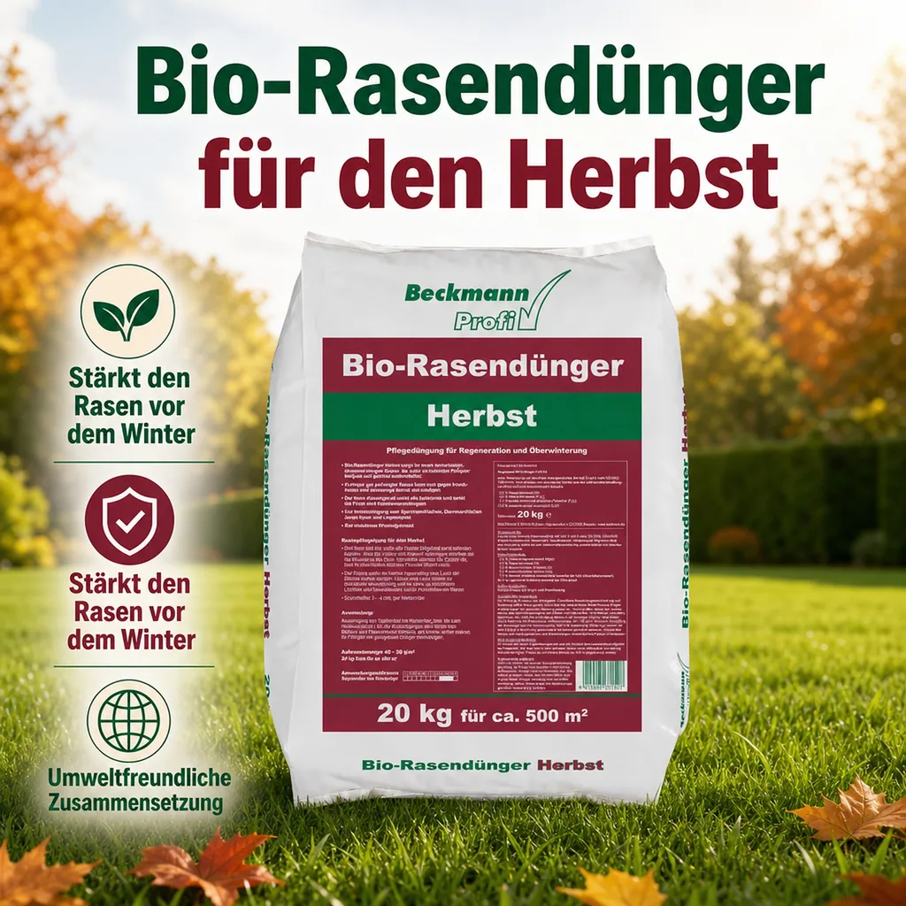 Rasendünger Herbst Bio 20 kg, organisch für 500 m²