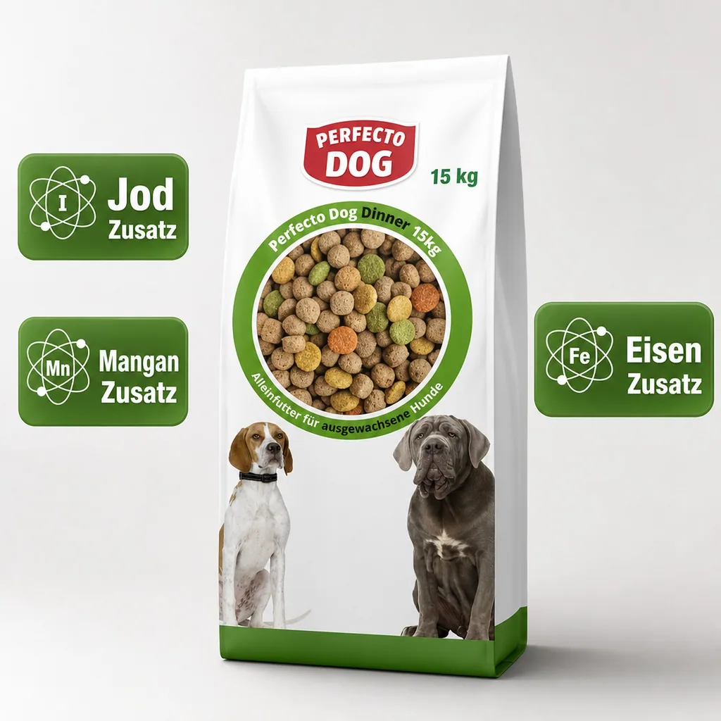 Trockenfutter für Hunde Perfecto Dog Dinner 15kg